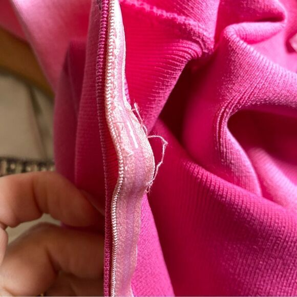 Superdown Perla Ombre Mini Dress knit strapless striped bodycon pink Revolve L - Picture 7 of 9